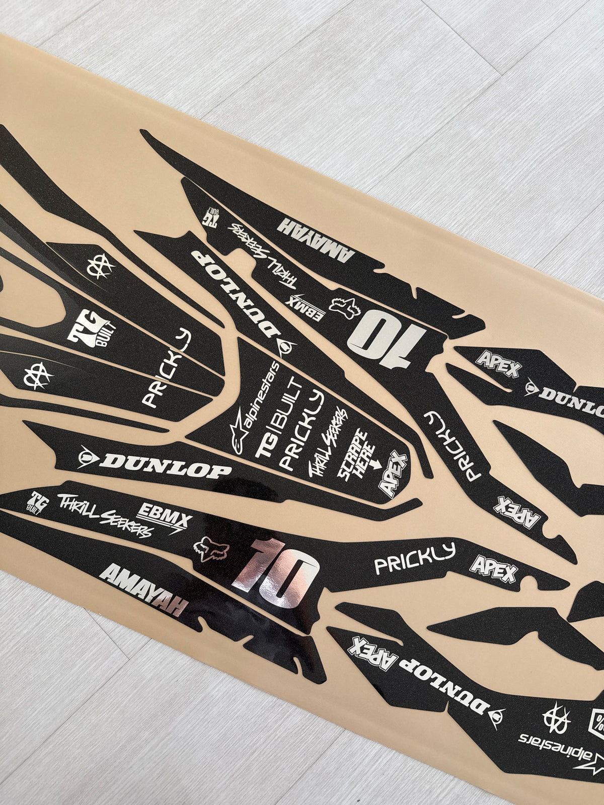 Ultra bee Graphics Kit (Plastics only) including plate, front fender and fork guards