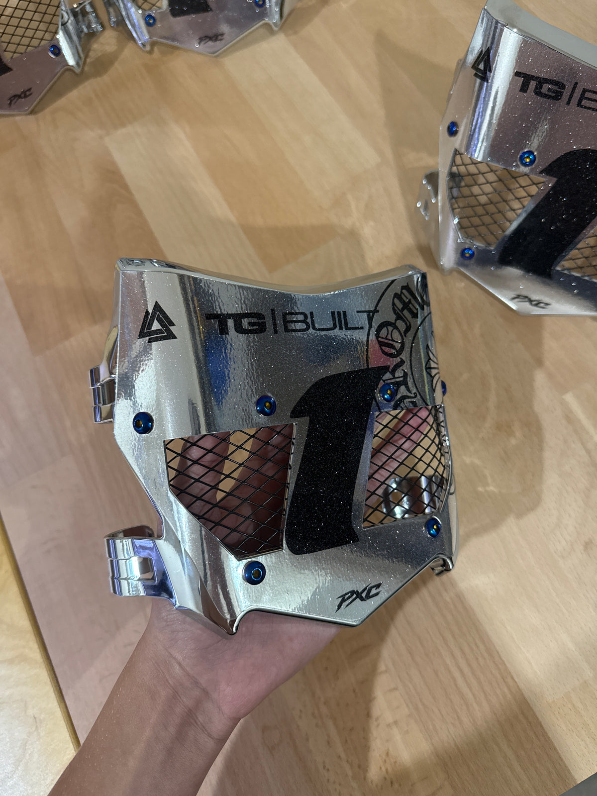 Pre-Made Chrome Dipped Titanium C & S Vented Plate
