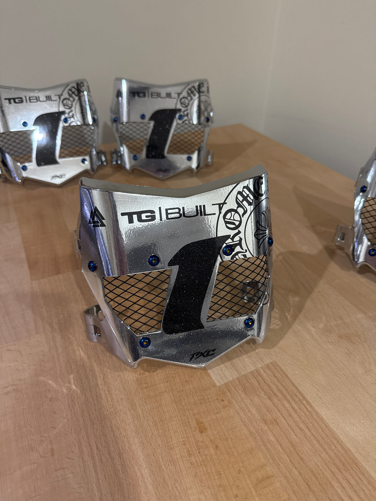 Pre-Made Chrome Dipped Titanium C & S Vented Plate