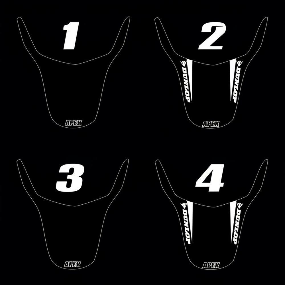 Surron Rear Fender Decal Grid